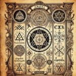 Representación de la gnosis en un manuscrito antiguo.